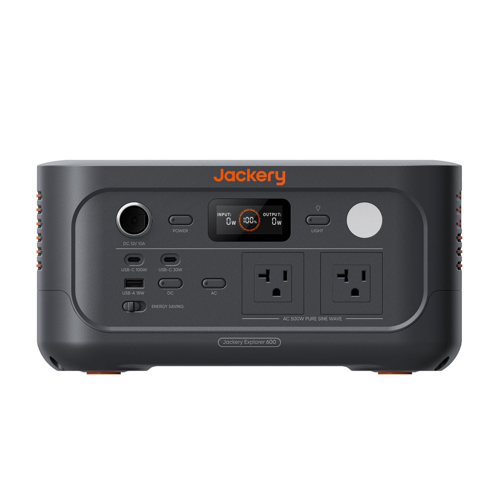 Jackery Explorer 600 v2 Portable Power Station, 570Wh LiFePO4 Battery Solar Generator with 800W AC Output (1600W Surge), 1-Hour Fast Charging, Dual 100W USB-C PD Ports