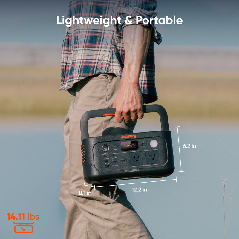 Jackery Explorer 600 v2 Portable Power Station, 570Wh LiFePO4 Battery Solar Generator with 800W AC Output (1600W Surge), 1-Hour Fast Charging, Dual 100W USB-C PD Ports