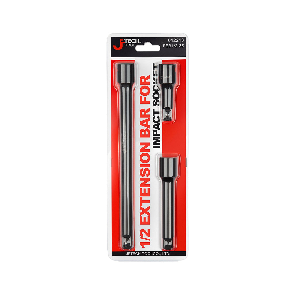 Jetech 3 Piece 1/2-Inch Drive Impact Socket Extension Bar Set