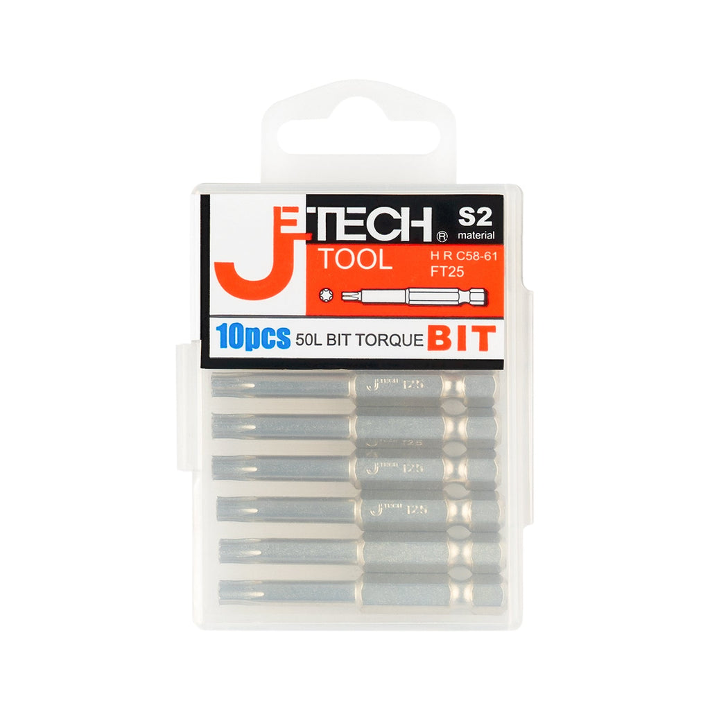 Jetech Embouts Torx Magnétiques T25 de 50mm, 10 PIÈCES