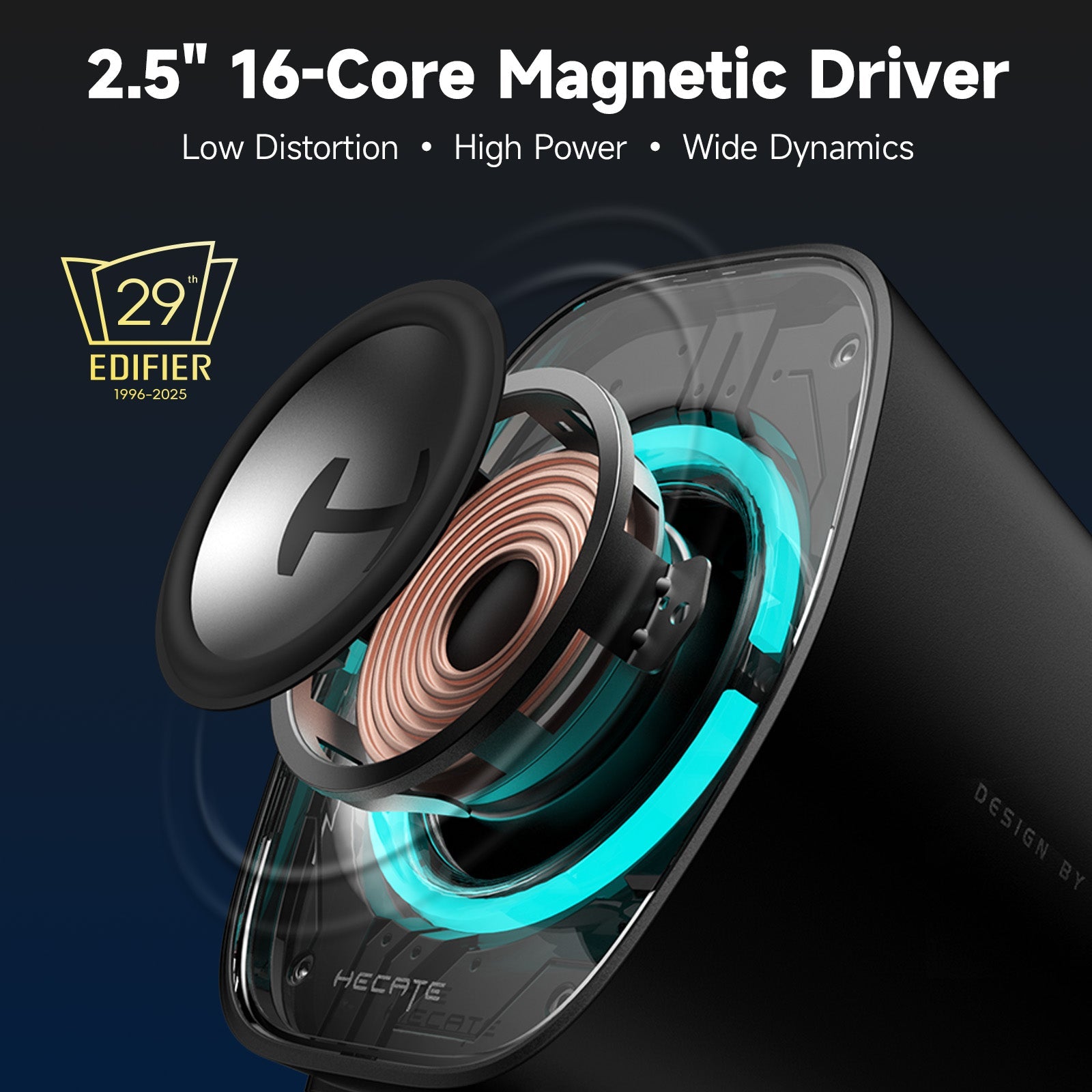 Edifier Edifier G1000 II Desktop Computer Speakers for Gaming, 2.5" Full-Range Driver & Enhanced Bass, Bluetooth 5.4 USB-C AUX, 9 Dynamic RGB Lighting Modes for PC