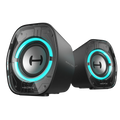 Enceintes d'ordinateur de bureau Edifier G1000 II pour gaming, haut-parleur pleine gamme de 2,5" et basses améliorées, Bluetooth 5.4 USB-C AUX, 9 modes d'éclairage RVB dynamiques pour PC