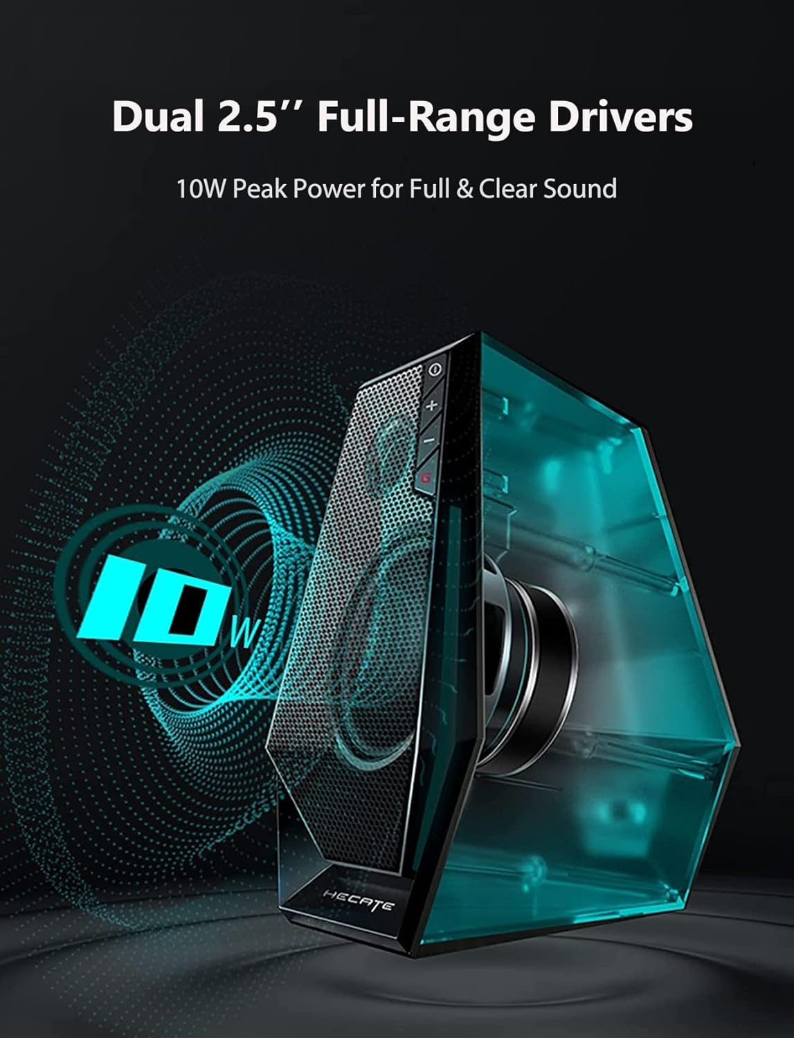 Edifier G1500 Computer Speakers, Hecate Gaming Speakers with RGB, Bluetooth 5.3, USB Input, 3.5mm AUX Input Supported
