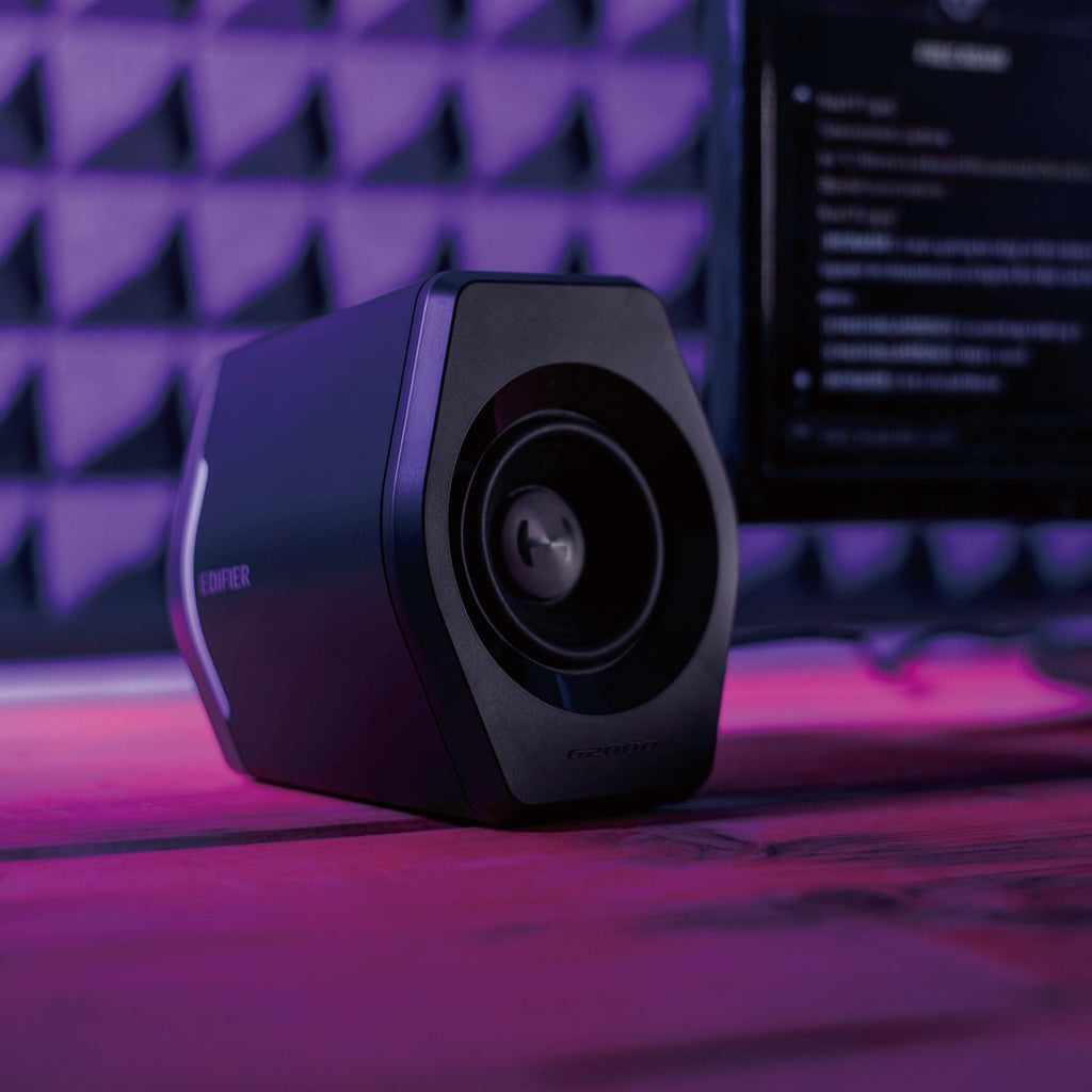 Edifier G2000 32W PC Gaming Computer Speakers for Laptop Mac Desktop Computer Woofer Speakers Bluetooth USB 3.5mm AUX Inputs RGB Lights Multimedia Speakers