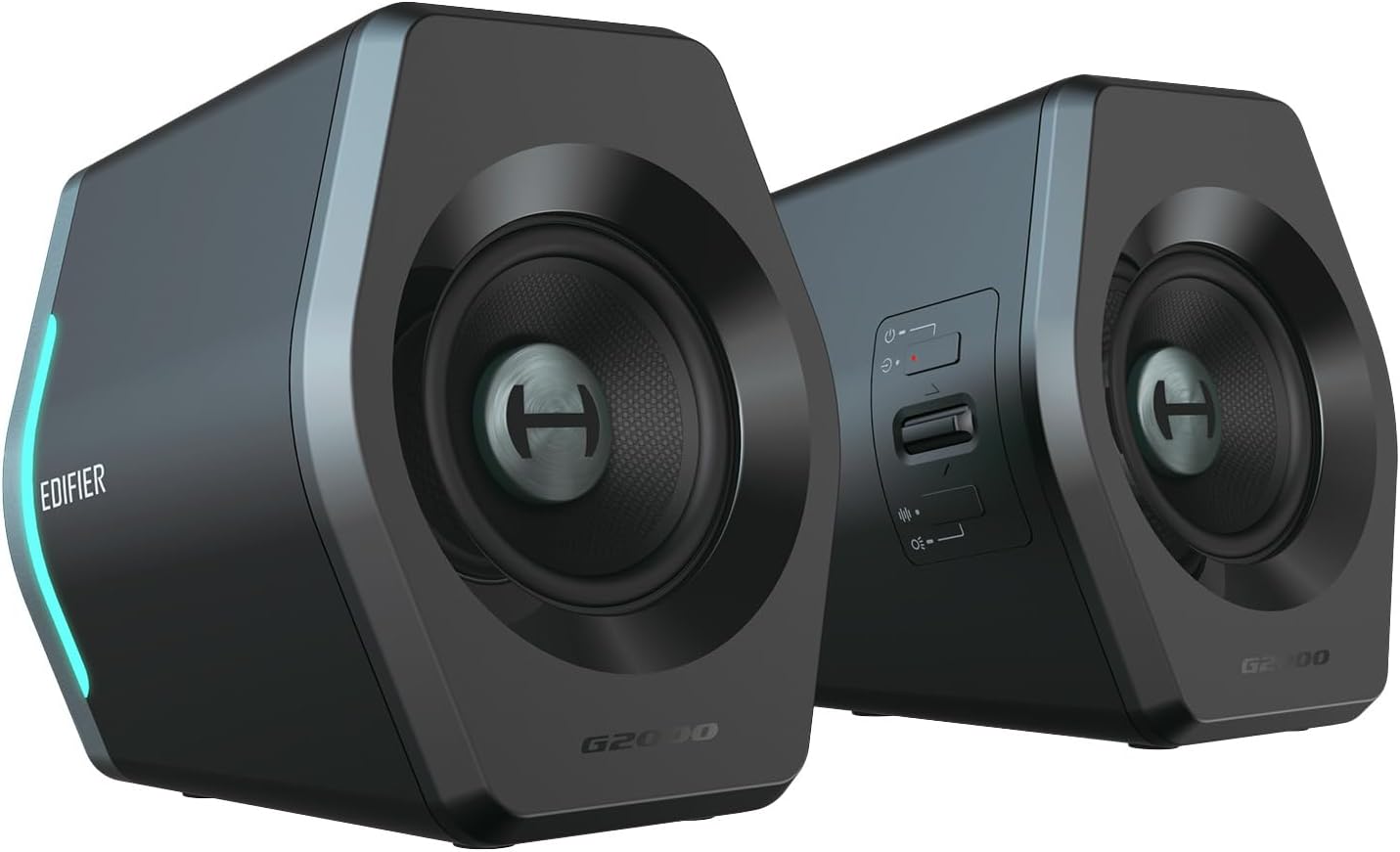 Edifier G2000 32W PC Gaming Computer Speakers for Laptop Mac Desktop Computer Woofer Speakers Bluetooth USB 3.5mm AUX Inputs RGB Lights Multimedia Speakers