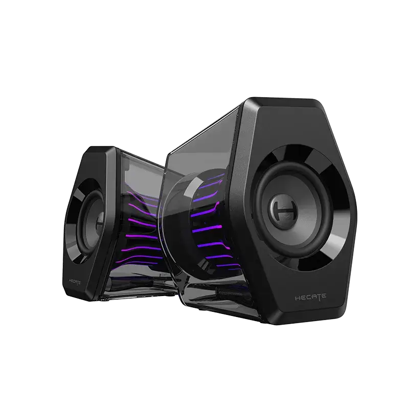 Edifier G2000PRO Desktop 2.0 Computer Gaming Speakers, Bluetooth USB 3.5mm AUX Inputs RGB Lights, 7.1 Surround Sound Multimedia Speaker for PC Laptop Woofer