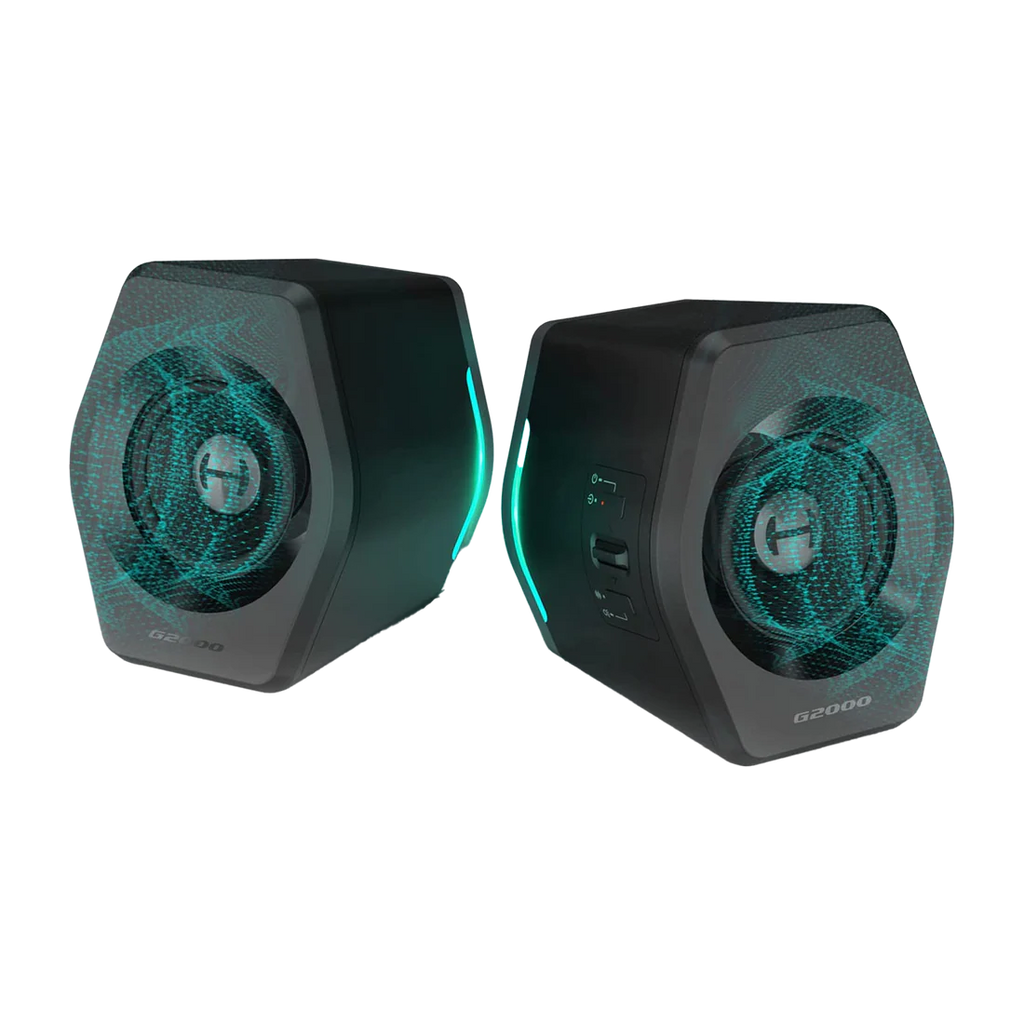 Edifier G2000 32W PC Gaming Computer Speakers for Laptop Mac Desktop Computer Woofer Speakers Bluetooth USB 3.5mm AUX Inputs RGB Lights Multimedia Speakers