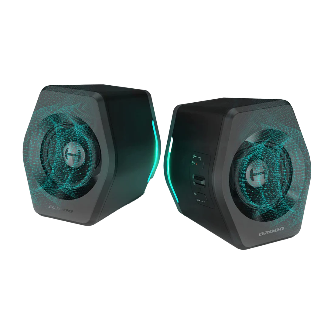Edifier G2000 32W PC Gaming Computer Speakers for Laptop Mac Desktop Computer Woofer Speakers Bluetooth USB 3.5mm AUX Inputs RGB Lights Multimedia Speakers