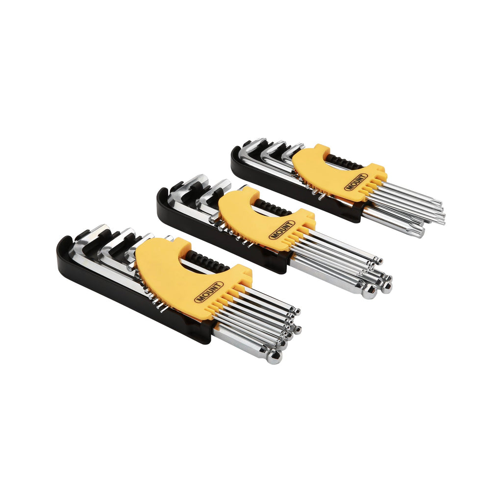 30pcs Long Arm  Ball Point Hex Key set_x000D__x000D__x000D__x000D__x000D__x000D_
CRV Steel, Mirror Finish