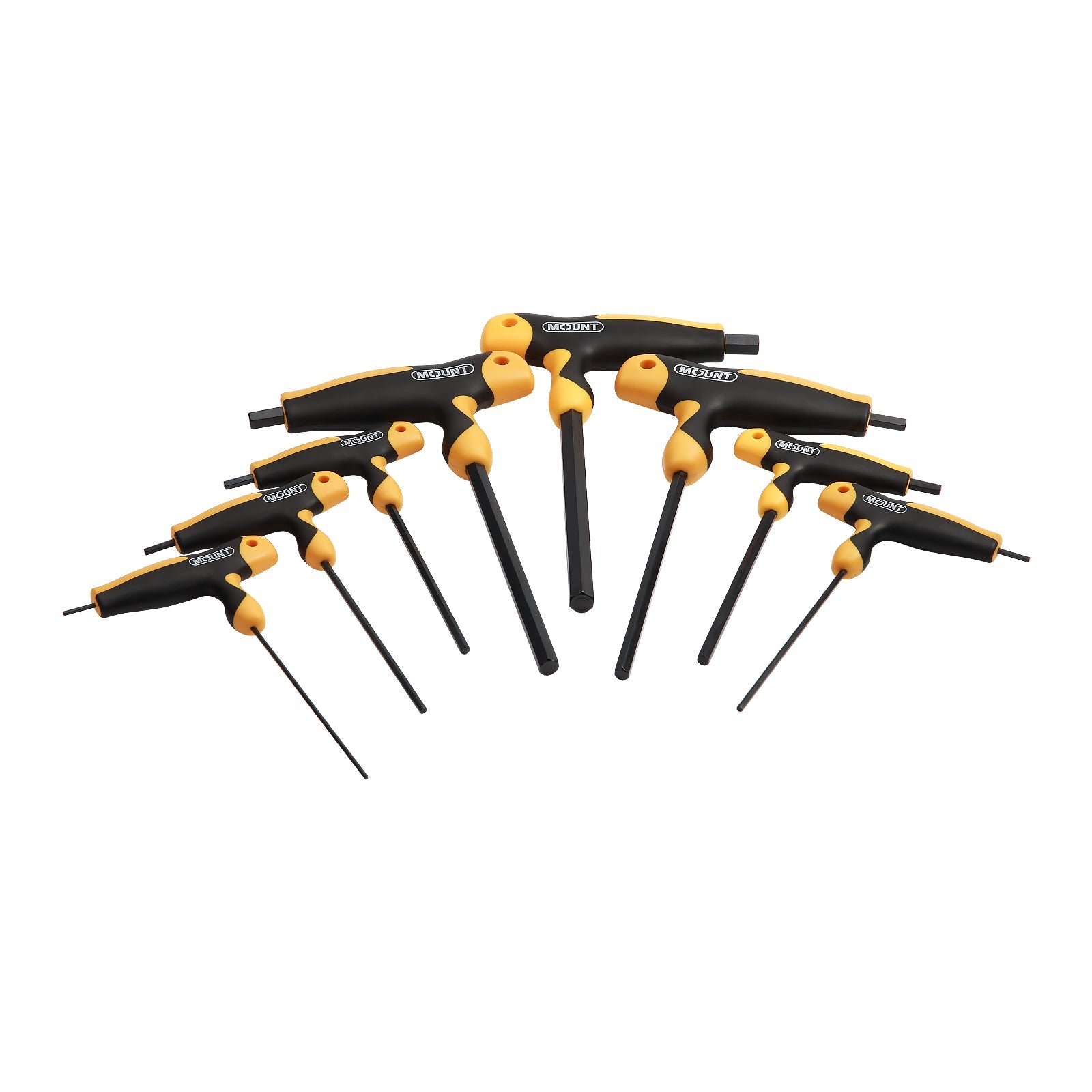 Mount 8PCS T-Handle Hex Key Set, Metric
