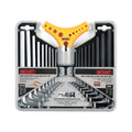 18PC LONG ARM SAE &MM HEX KEY SET _x000D__x000D__x000D__x000D__x000D_
CRV Steel, Plastic Box