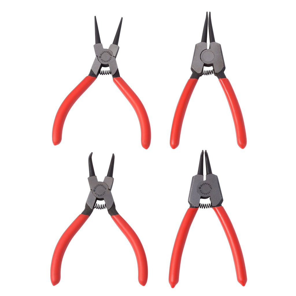 Jeu de 4 pinces à circlips MAXPOWER traitées thermiquement
