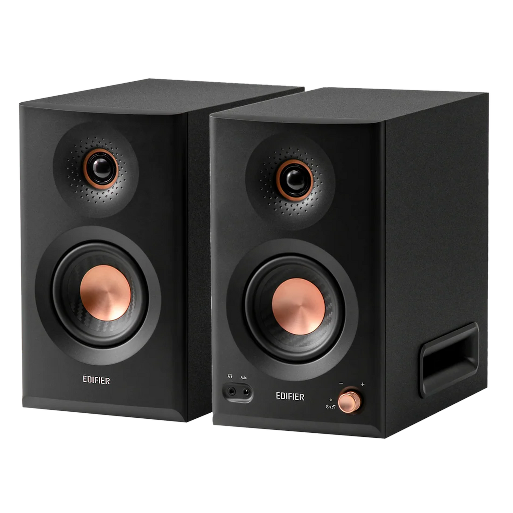 Edifier MR5 Enceintes de monitoring de studio actives 2.0, enceintes de bibliothèque certifiées Hi-Res Audio et sans fil, 110W RMS, XLR analogique symétrique et Bluetooth V6.0 avec connexion multipoint