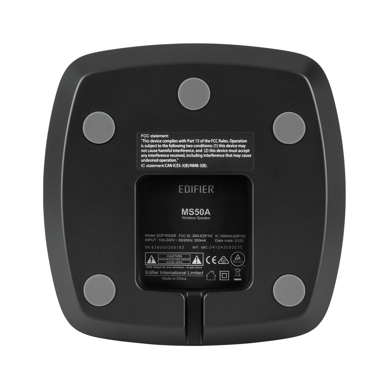 Edifier MS50A Wi-Fi Smart Speaker works with Alexa, AirPlay 2 Spotify Connect and TIDAL Connect