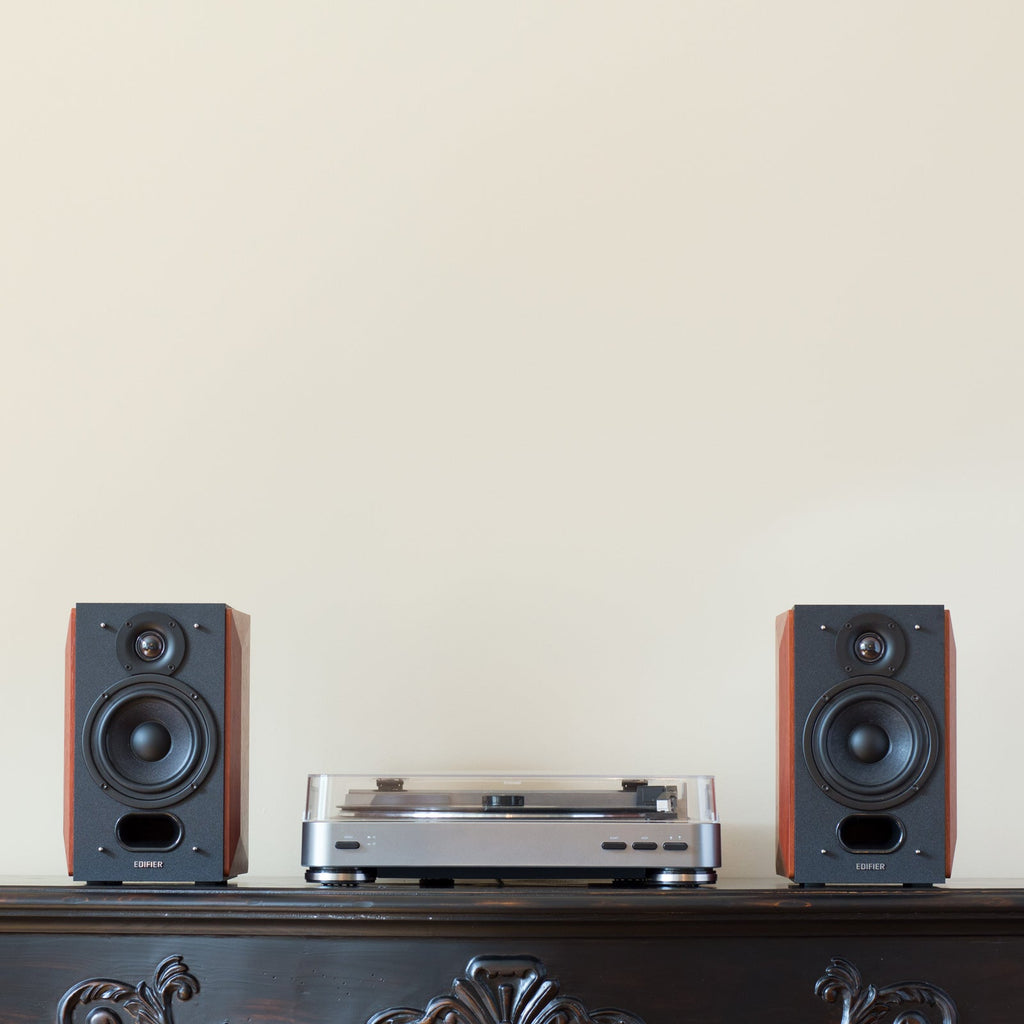 Edifier P17 Passive Bookshelf Speakers - 2-way Speakers with Built-in Wall-Mount Bracket - Perfect for 5.1, 7.1 or 11.1 side / rear surround setup - Pair - Needs amplifier or receiver to operate