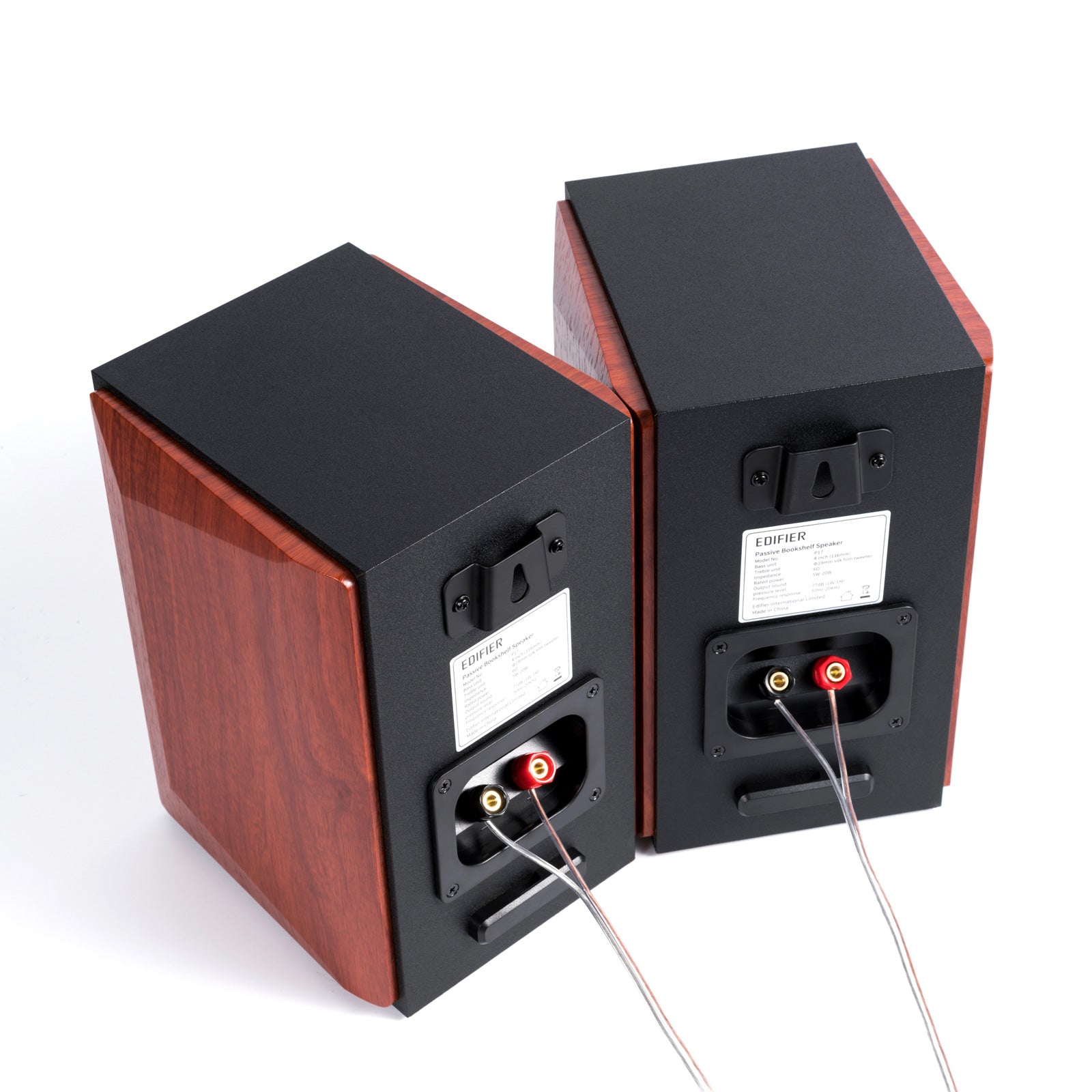 Edifier P17 Passive Bookshelf Speakers - 2-way Speakers with Built-in Wall-Mount Bracket - Perfect for 5.1, 7.1 or 11.1 side / rear surround setup - Pair - Needs amplifier or receiver to operate