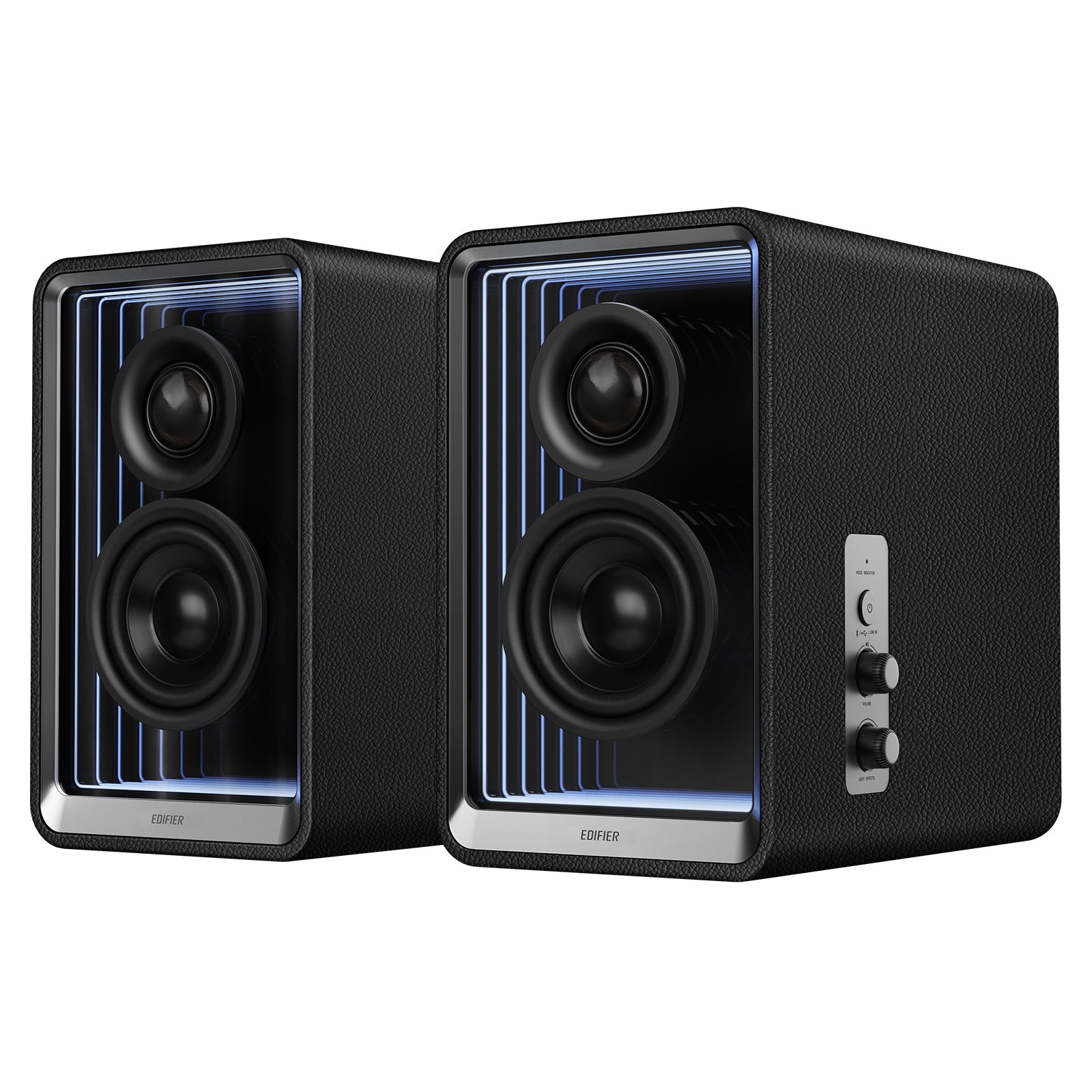 Edifier QR65 Active Monitor Speakers with 65W GaN Fast Charger Function, 70W RMS Bluetooth Computer Speakers with Hi-Res 24bit Wireless Audio, Subwoofer Out and Light Effects