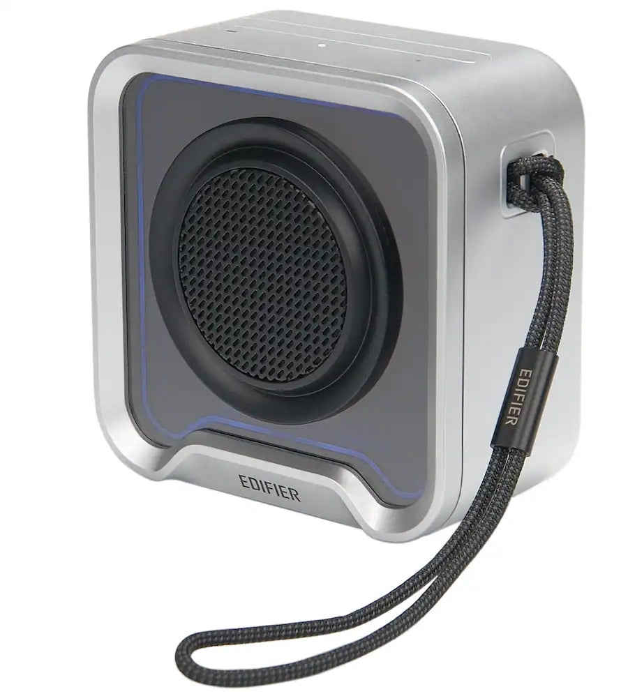 Enceinte Bluetooth portable Edifier, étanche à l'eau et à la poussière IP67 avec basses profondes, microphone intégré, autonomie de 12h, Bluetooth 6.0, lumière d'ambiance pour le camping en extérieur, les voyages, la maison et le bureau