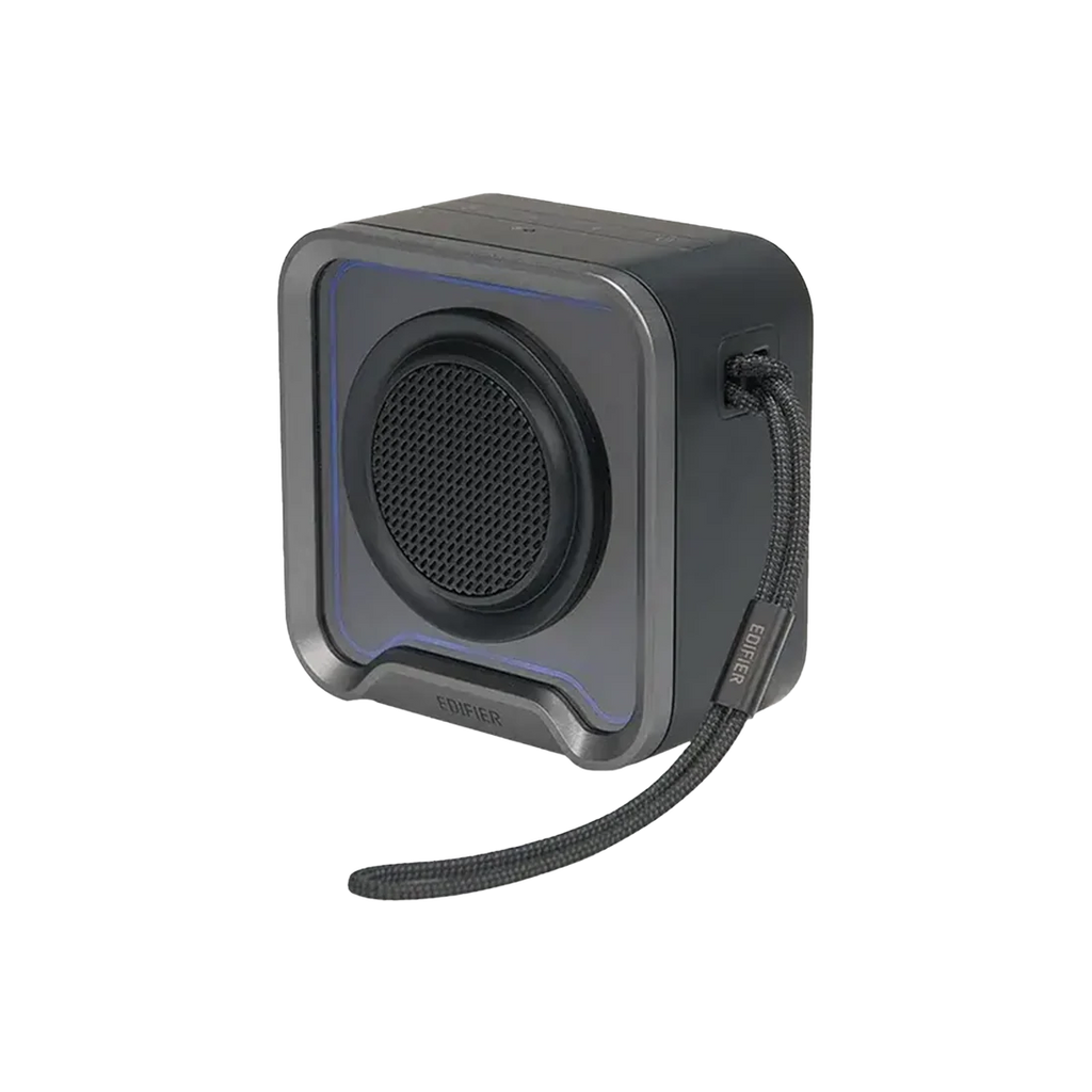 Enceinte Bluetooth portable Edifier, étanche à l'eau et à la poussière IP67 avec basses profondes, microphone intégré, autonomie de 12h, Bluetooth 6.0, lumière d'ambiance pour le camping en extérieur, les voyages, la maison et le bureau