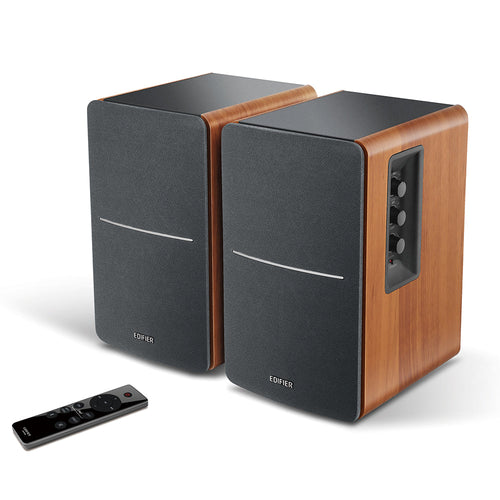 Certified Refurbished Edifier R1280DBs Active Bluetooth Bookshelf Speakers - Optical Input - 2.0 Wireless Studio Monitor Speaker - 42W RMS with Subwoofer Line Out
