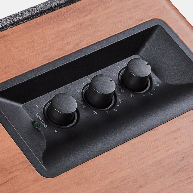 Haut-parleurs d'étagère amplifiés Edifier R1280T certifiés remis à neuf - Moniteurs de champ proche actifs 2.0 - Haut-parleur moniteur de studio - Coffret en bois - 42 Watts RMS