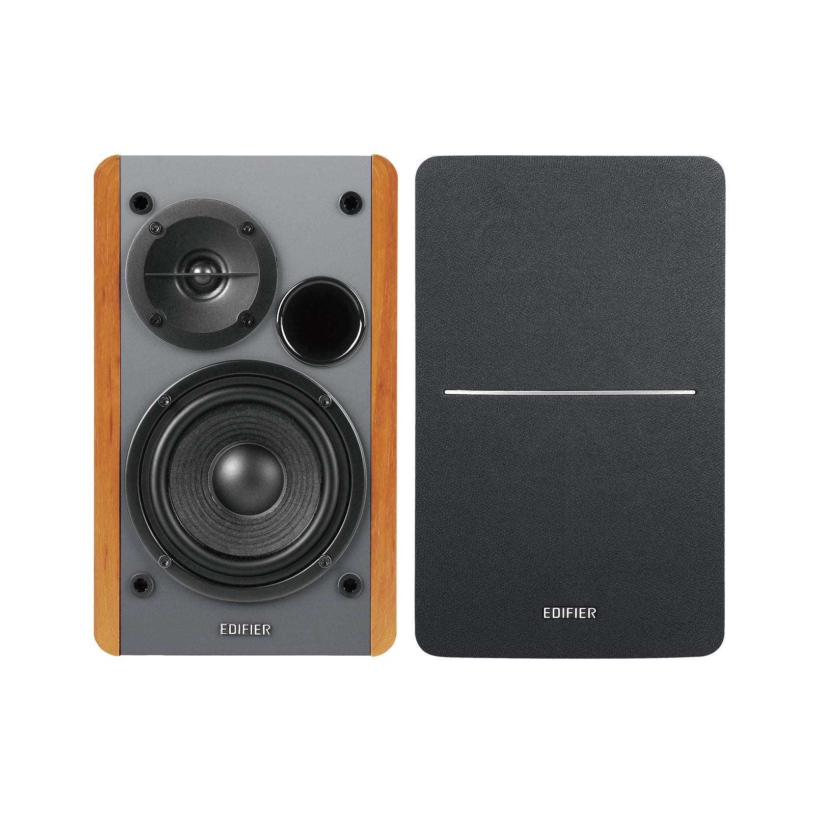 Edifier R1280Ts Powered Bookshelf Speakers - 2.0 Stereo Active Near Field Monitors - Studio Monitor Speaker - 42 Watts RMS with Subwoofer Line Out - Wooden Enclosure
