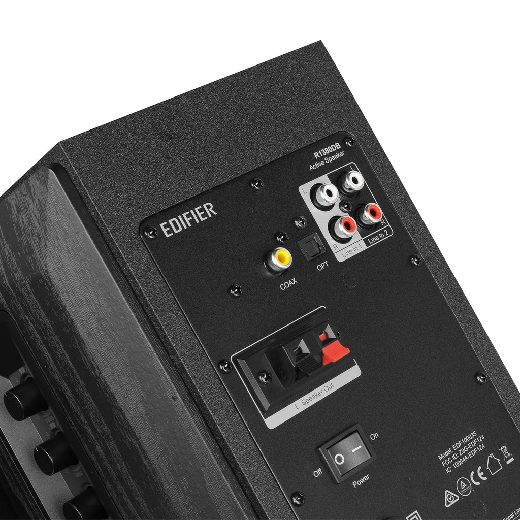 Edifier R1380T Enceintes bibliothèque actives, Moniteurs de studio de proximité stéréo 2.0, 42 Watts RMS