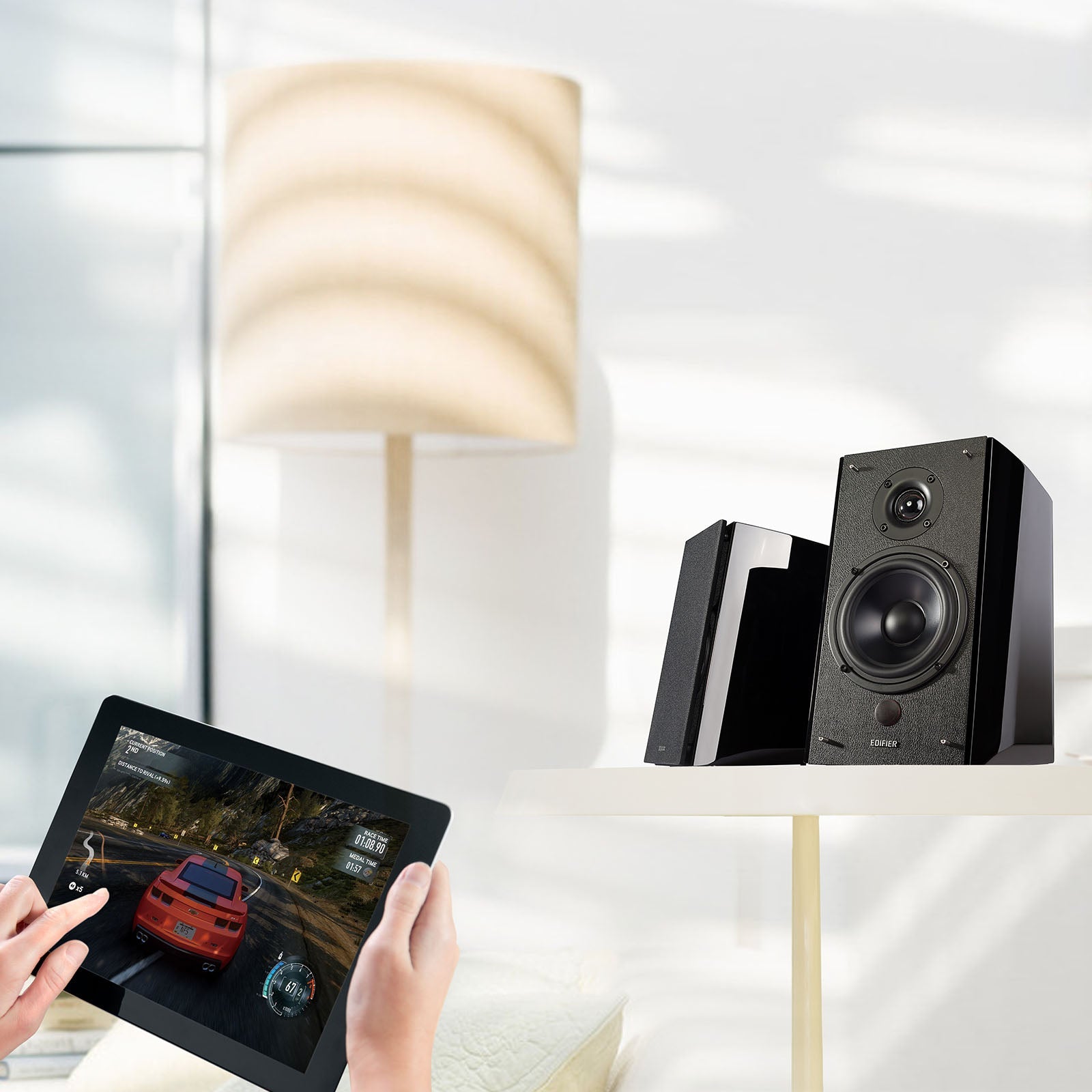 Edifier R2000DB Powered Bluetooth Bookshelf Speakers - Near-Field Studio Monitors - Optical Input - 120 Watts RMS
