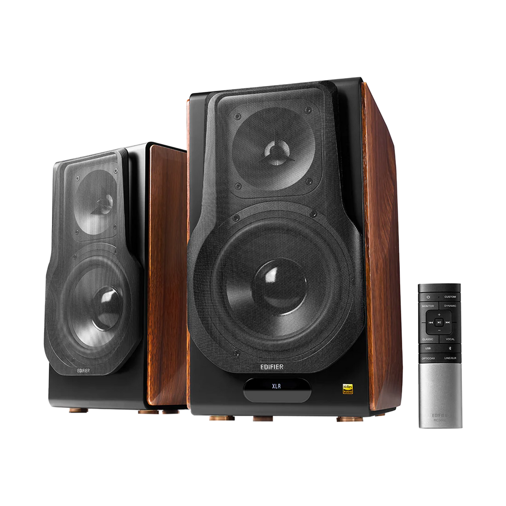 Enceintes actives Edifier S3000MKII, enceintes de bibliothèque sans fil amplifiées avec haut-parleurs médium-graves à diaphragme en aluminium et tweeters magnétiques planaires, Bluetooth 5.0 et audio haute résolution