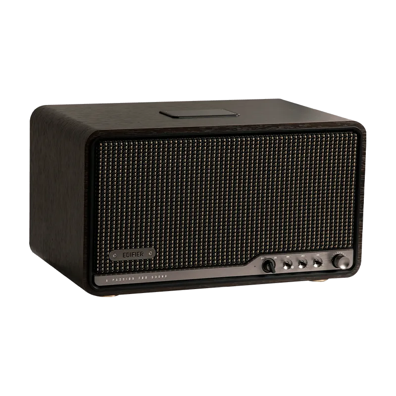 Edifier S300 Hi-Fi Tabletop Speaker, Hi-Res Audio LDAC for Wireless Multi-Room & Stereo Pairing, 80W Power Works with AirPlay 2 Bluetooth 5.4 USB-C AUX Inputs, Retro Design with Remote