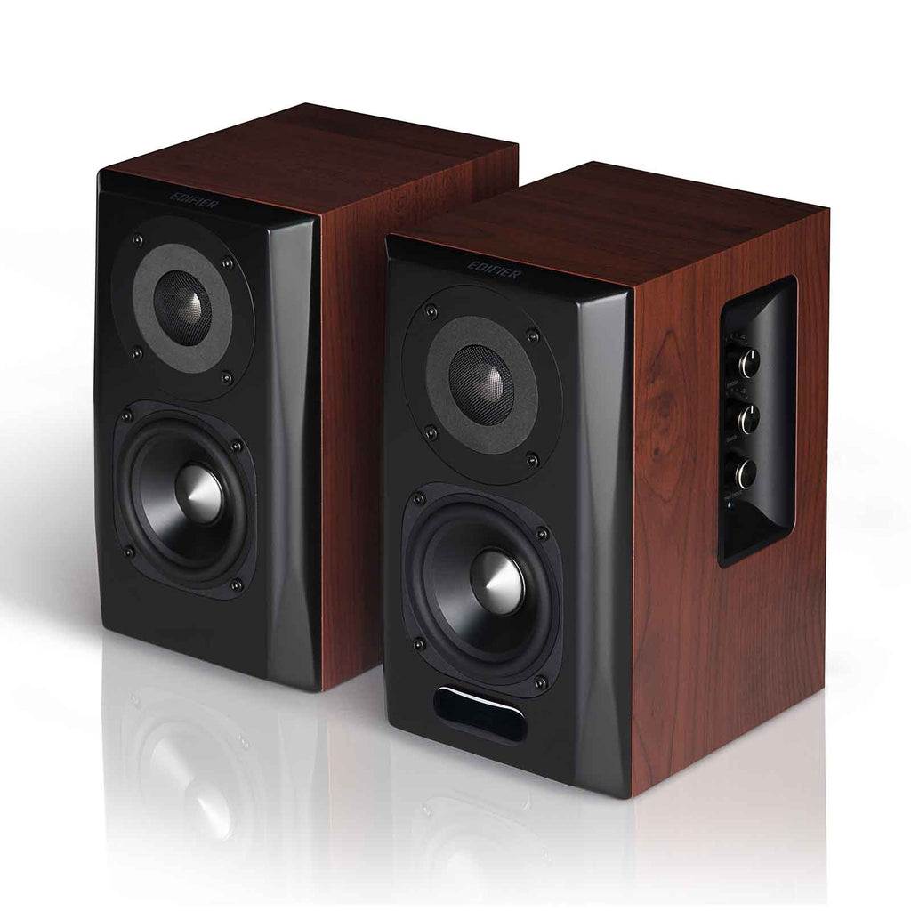 Edifier S350DB Bookshelf Speaker and Subwoofer 2.1 Speaker System Bluetooth v5.1 aptX Wireless Sound For Computer Rooms, Living Rooms and Dens