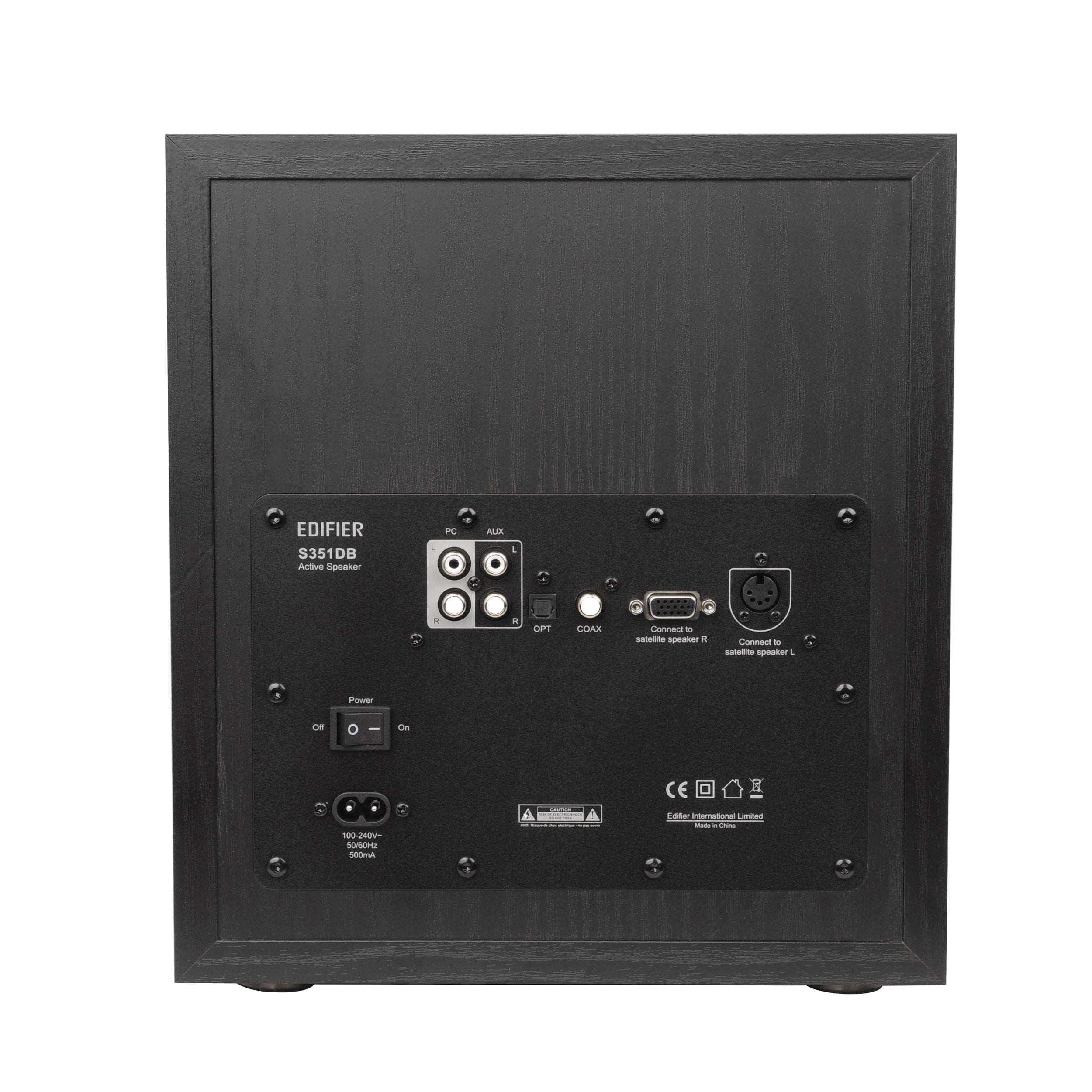 Edifier S351DB Enceinte de bibliothèque et caisson de basse Système d'enceintes 2.1 Bluetooth V5.1 aptX Son sans fil pour salles informatiques, salons et bureaux