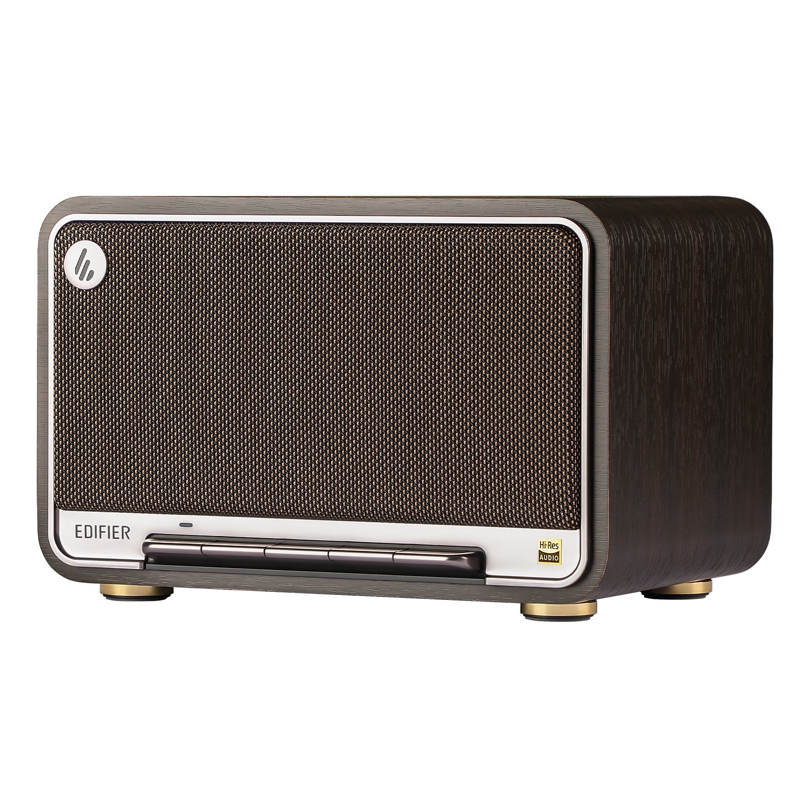 Edifier D32 Tabletop Bluetooth Speakers, Portable Retro Wireless Speaker, 60W RMS Wi-Fi and Bluetooth Sound System Compatible with AirPlay2, Multi-Point Connection, 11 Hours Playtime