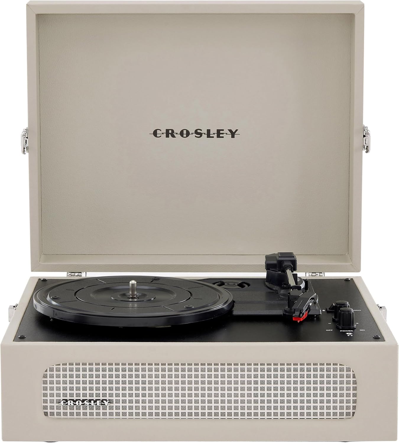 Crosley Voyager Vintage Portable Vinyl Record Player Turntable - Dune